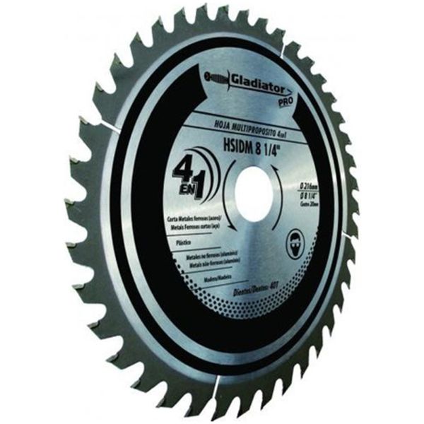 Hojas Sierra Multiprop. Gladiator Pro - 216mm - Hsidm81/4