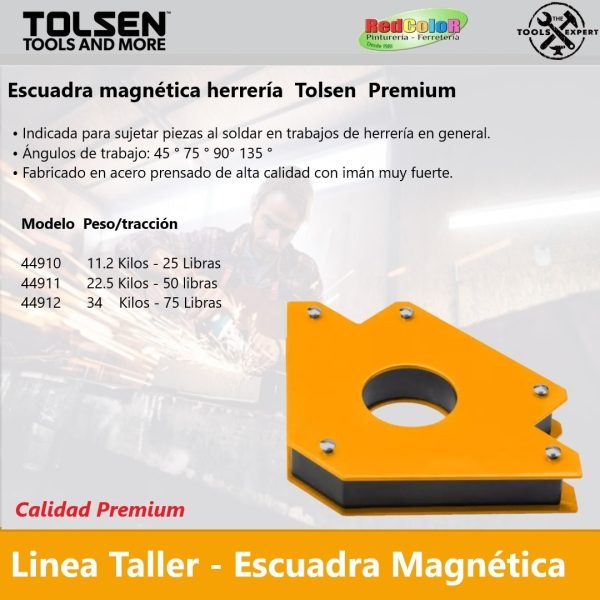Escuadra Magnética Herrería 4 -23 Kg. Tolsen 44911 Premium - Imagen 2