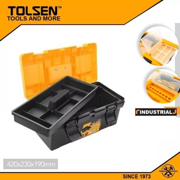 Caja Portaherramientas Heavy Duty 17 Pulgadas Tolsen 80201 - Imagen 2