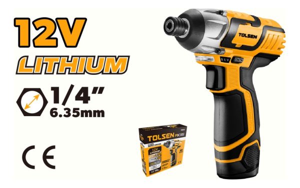 Llave Impacto Batería 12v Tolsen Fx Sin Carbones 79025 - Imagen 2