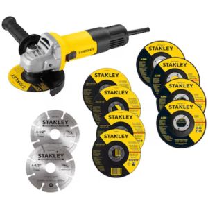 Kit Amoladora+ 10 Discos Stanley Sg7115v10b2c Corte-desbaste