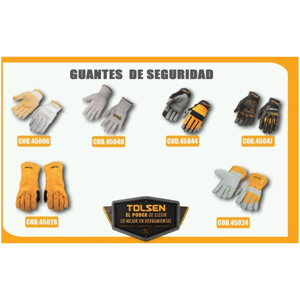 Guantes Trabajo Polyester/nitrilo Tolsen Talle 10 X L 45010 - Imagen 3
