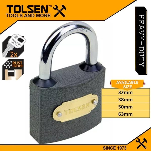 Candado De Hierro 32 Mm Tolsen - 55133 - Imagen 2
