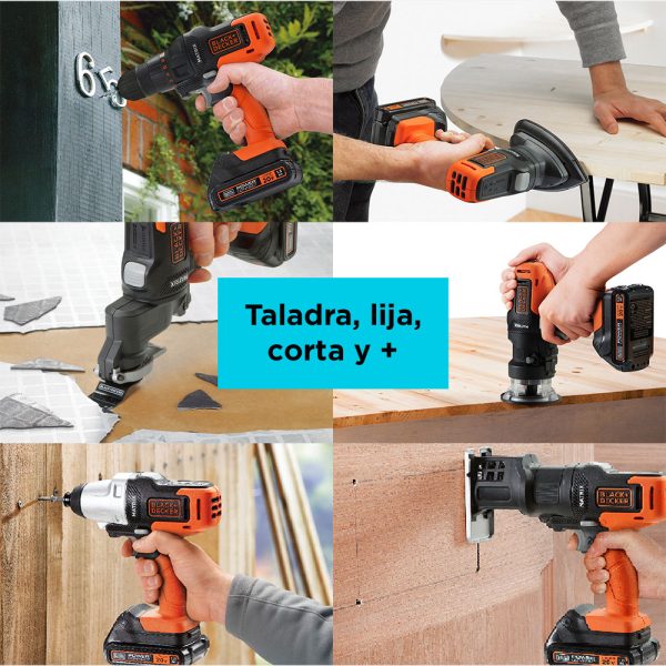 Set De Herramientas Black + Decker 6 En 1 Matrix 20v Litio - Imagen 6