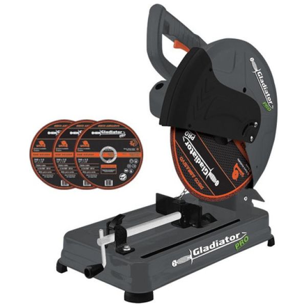 Cortadora Sensitiva 14 2500w C/3 Discos Gladiator Cs814/4/