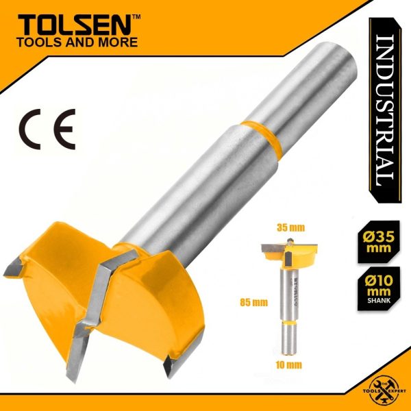Fresa Forstner 35 Mm Industrial Tolsen 75654 - Imagen 3