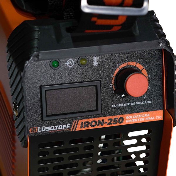 Soldadora Inverter Lüsqtoff Mega Iron 100 +máscara+escuadras - Imagen 3