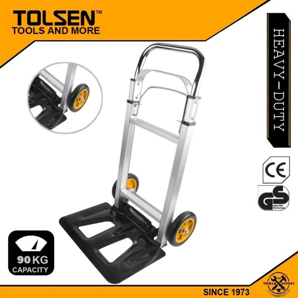 Carro Multiuso Plegable Aluminio Carga 90 Kilos Tolsen 62602 - Imagen 2