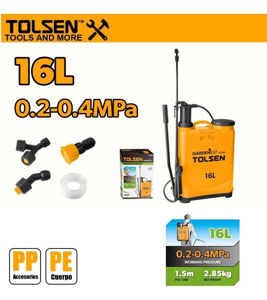 Pulverizador Fumigador Mochila 16 Litros Tolsen 57295 - Imagen 2