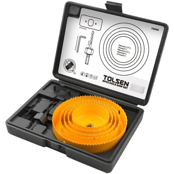 Juego Sierra De Copa 8 Piezas Tolsen 75866