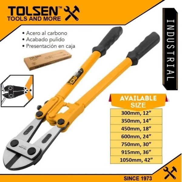 Cizalla Corta Perno Industrial 12 Pulgadas Tolsen - 10241 - Imagen 2