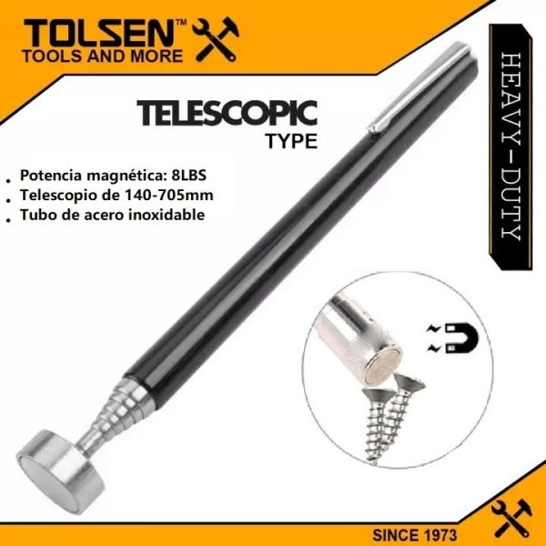 Recoge Piezas Magnético Telescópico 705mm Tolsen 66001 - Imagen 2