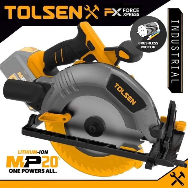 Sierra Circula Batería Industrial 20 Volt Tolsen 87282 - Imagen 2