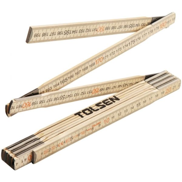 Metro Plegable Carpintero De Madera Tolsen 2 M - 35046