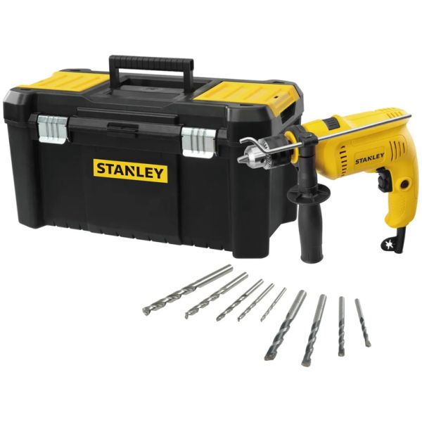 Kit Taladro Sdh600 + Maleta 19 +9 Mechas Stanley