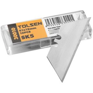 Hojas P/trincheta Tolsen 100 Piezas 61x19mm Sk5 -30010