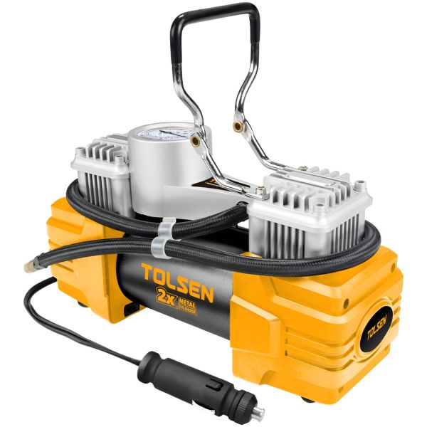 Compresor Auto 12 Volt C/linterna Tolsen 65516 40 L/m