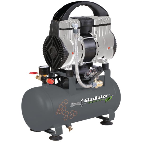 Compresor S/aceite 1.5hp 9lts.1100w Gladiator Pro