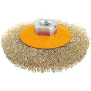 Cepillo Copa Chata Amoladora Ind. Bronc. 100mm Tolsen 77517
