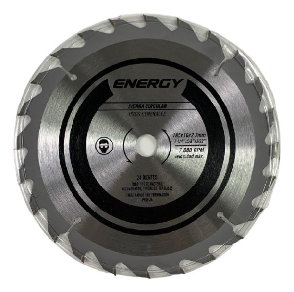 Sierra Circular 1400w 185mm Energy - Imagen 7
