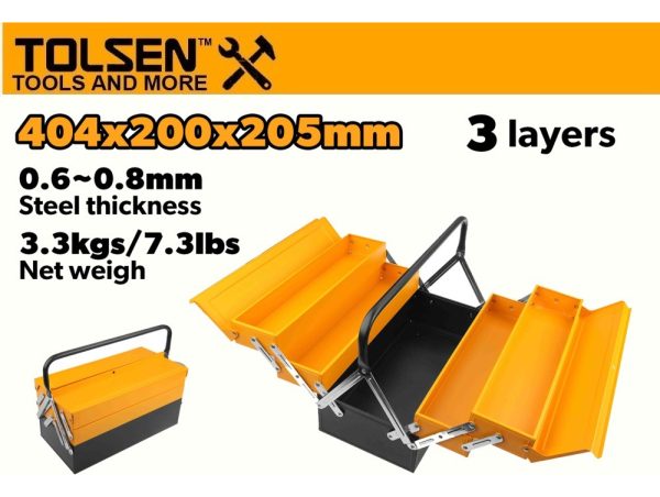 Caja Herramientas Metal 16 Industrial Tolsen - Imagen 2