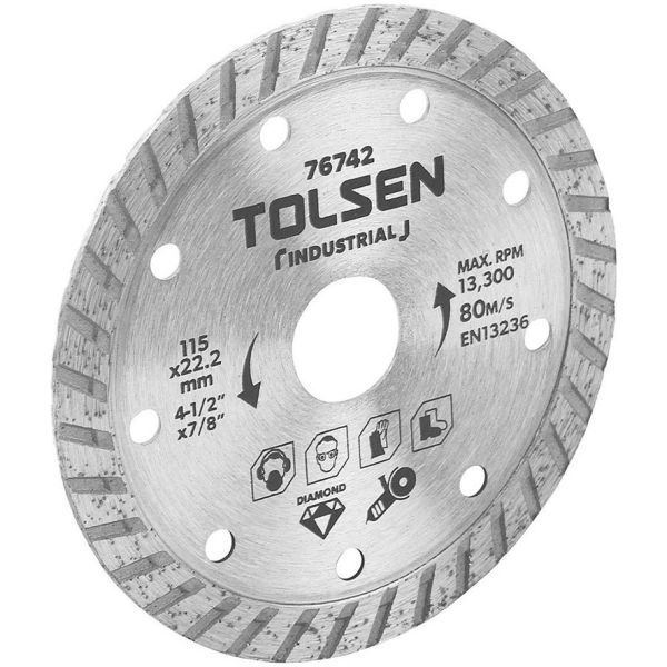 Disco De Corte Diamantado Turbo 9'' Industrial Tolsen 76747