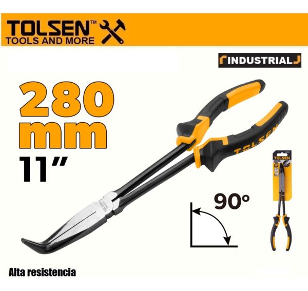 Alicate Punta Curva Extra Largo 11 PuLG 10292 Tolsen - Imagen 2