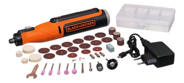 Mini Torno Inalambrico 8v Black + Decker 35 Acces+maleta - Imagen 2