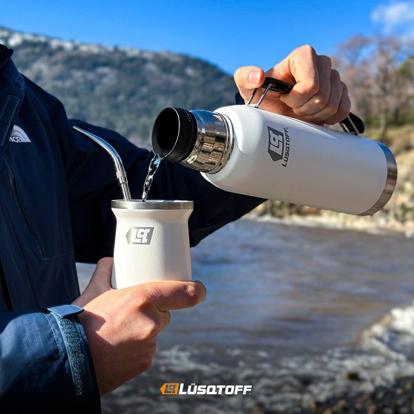 Termo Inoxidable 1l Lusqtoff Blanco - Imagen 4