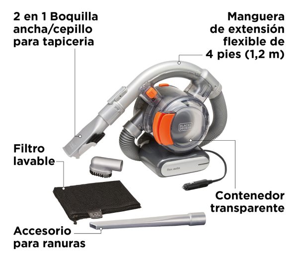 Aspiradora Para Auto 12v Ciclónica Black+decker Bdcv560f-la - Imagen 3