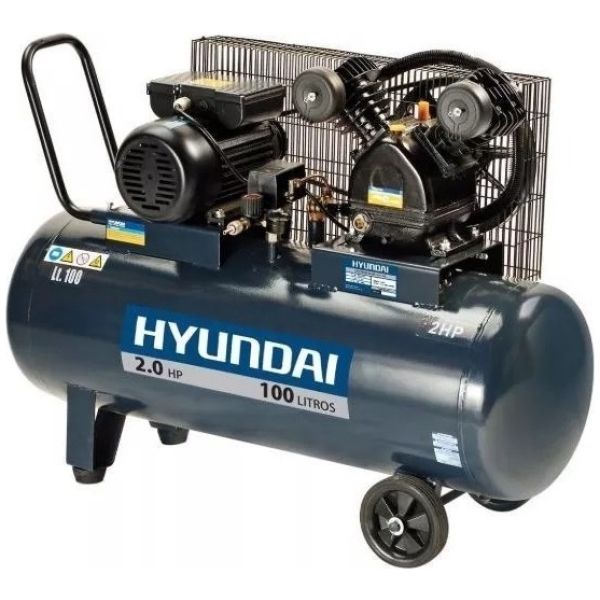 Compresor Hyundai 100 L 2 Hp Hyac100c -