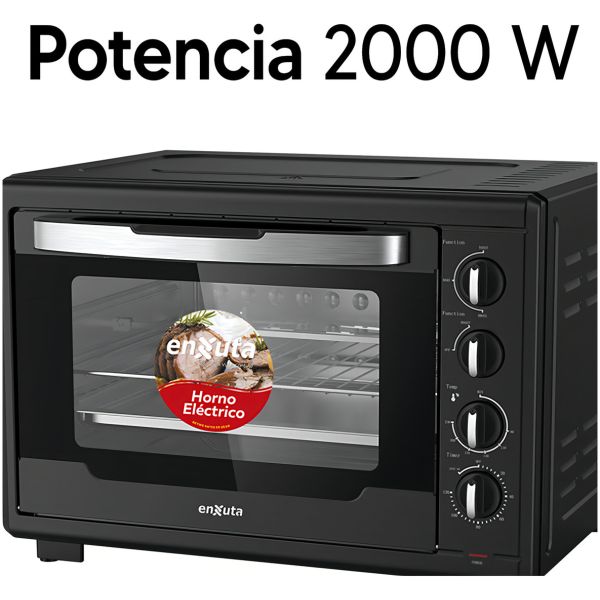 Horno Electrico Enxuta 55lts 2000w Con Accesorios Dimm - Imagen 3