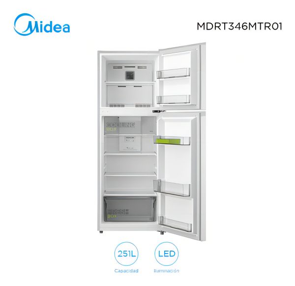 Midea Heladera 251l Mdrt346mtr01 Color Blanco - Imagen 3