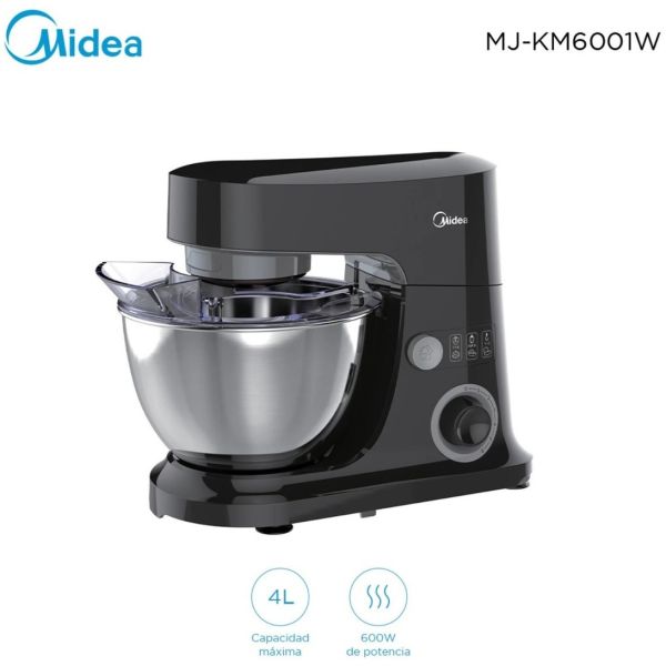 Batidora Planetaria Midea Mj-km6001w 600w 4 Litros 6 Vel Col