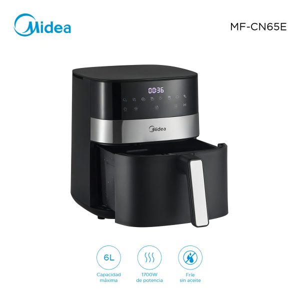 Freidora Sin Aceite Airfryer Midea Mf-cn65e 6 Lt 1700w 200oc - Imagen 7