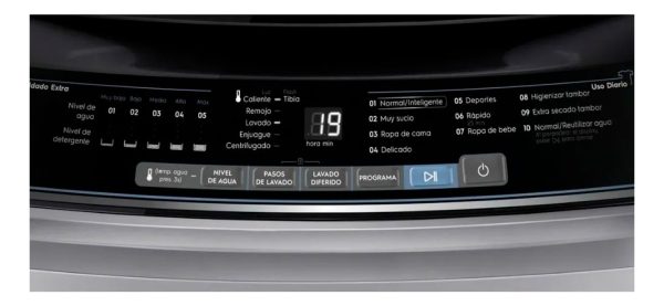 Lavarropas Electrolux Carga Superior 9.5 Kg Ewiw95f5usvw Col - Imagen 2