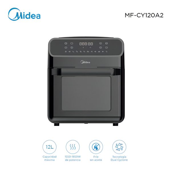 Freidora Sin Aceite Airfryer Midea Mf-cy120a2 12 Litros Colo - Imagen 2