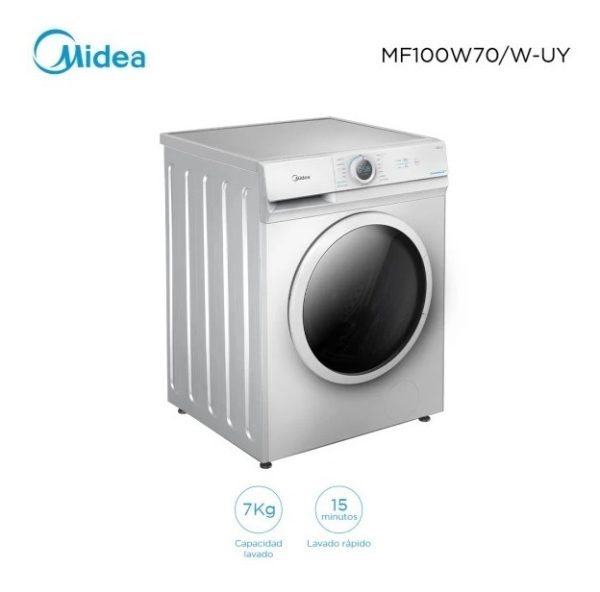 Lavarropa Midea Carga Frontal 7kg 1200rpm Display Led Color - Imagen 5