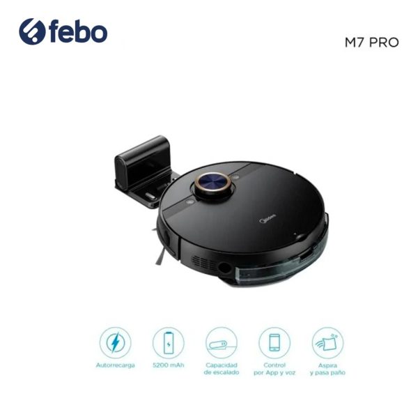 Aspiradora Robot Midea Control Por App Y Voz Color Negro M7p - Imagen 5