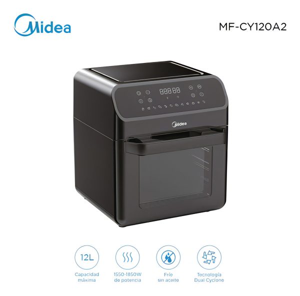 Freidora Sin Aceite Airfryer Midea Mf-cy120a2 12 Litros Colo - Imagen 4