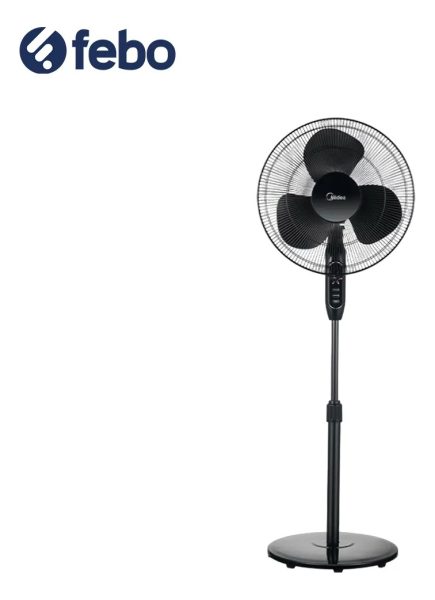Ventilador Pie 1.30 Alto 3 Velocidades 40cm Midea Negro Diám - Imagen 4