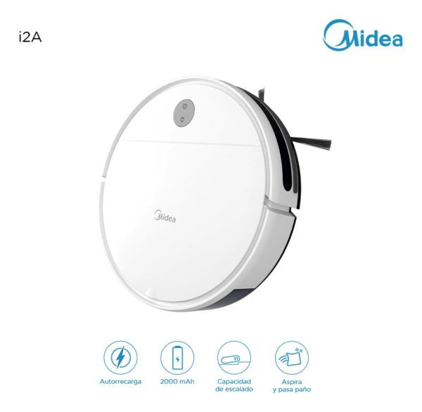 Aspiradora Y Trapeadora Robot Midea I2a Color Blanco - Imagen 2