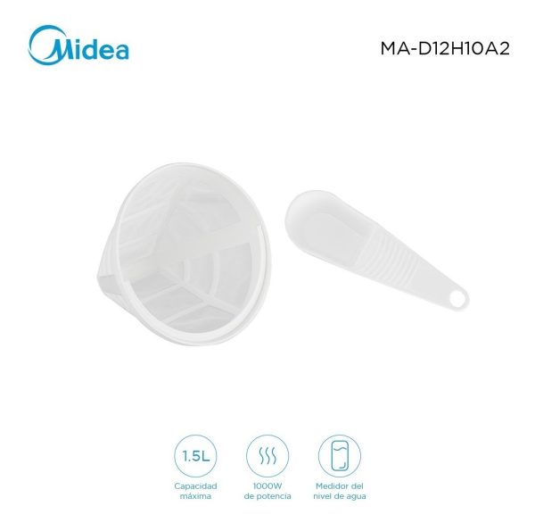 Cafetera Midea 1,5l Ma-d12h10a2 Color Negro - Imagen 7