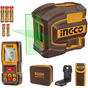 Nivel Laser 35m + Medidor De Distancia 75m Ingco Cosll0401