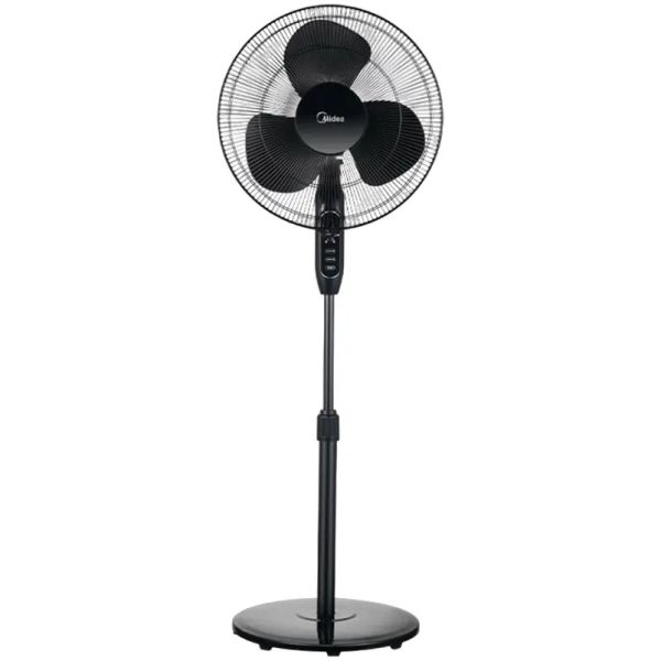 Ventilador Pie 1.30 Alto 3 Velocidades 40cm Midea Negro Diám