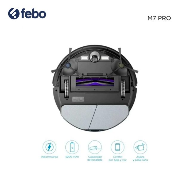 Aspiradora Robot Midea Control Por App Y Voz Color Negro M7p - Imagen 3