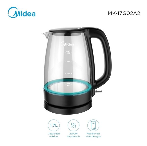 Jarra Eléctrica Midea Vidrio - Imagen 2