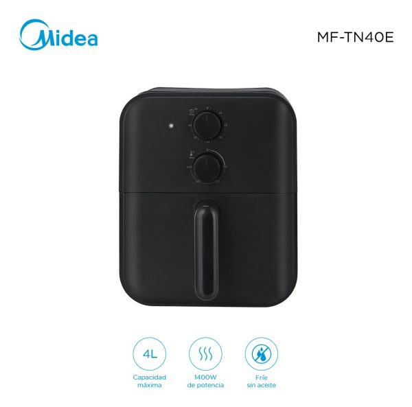 Freidora Sin Aceite Midea 4l Mf-tn40e Color Negro - Imagen 2