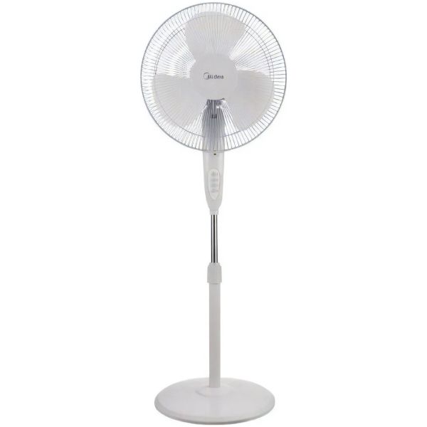 Ventilador De Pie 1.30 Alto Midea Fs40-11d Blanco 50w Febo C