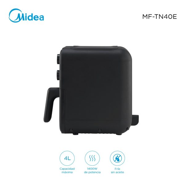 Freidora Sin Aceite Midea 4l Mf-tn40e Color Negro - Imagen 4